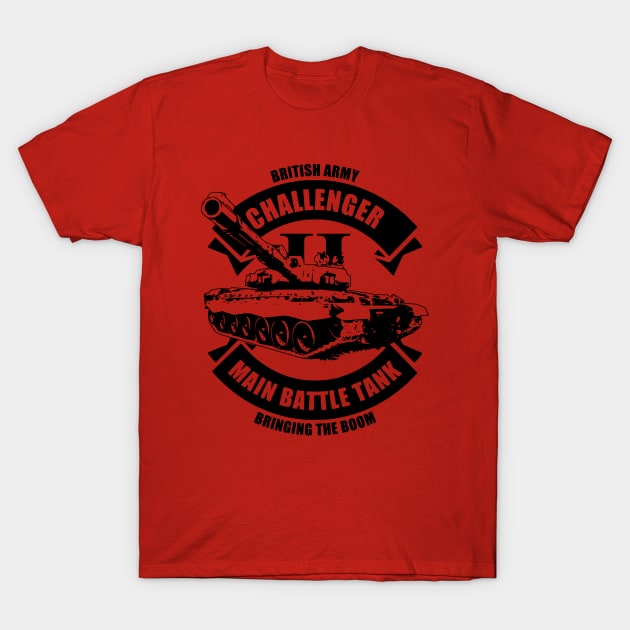 Challenger 2 Tank (subdued) T-Shirt by TCP